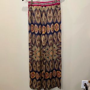 Zara Wide Leg Patterned Light Weight Pant